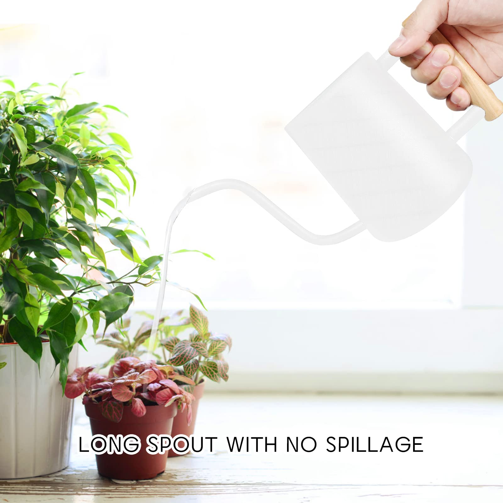 LTSUMI long spout detail for precise watering and reduced splashing