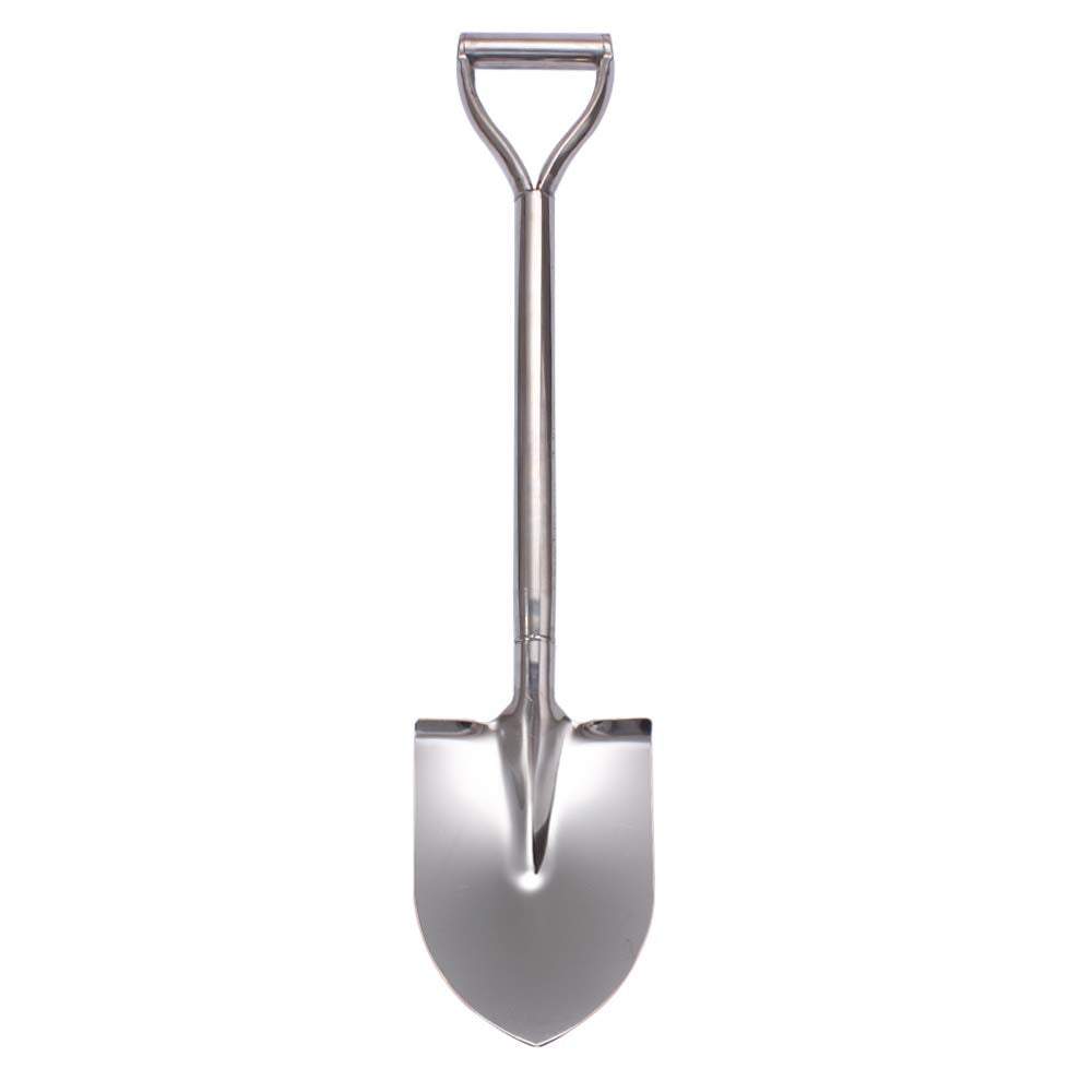 LUBAN close-up of sharpened round point blade highlighting corrosion-resistant finish
