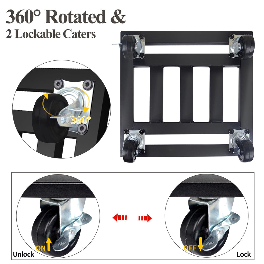 LUBORN plant caddy in use on patio moving heavy pot easily benefit