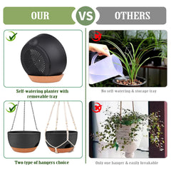 Lucieblessdesign cotton rope hanger holding planter indoors for cozy home style