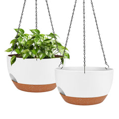 lucieblessdesign front view of 12-inch hanging basket showing modern shape and easy installation benefit