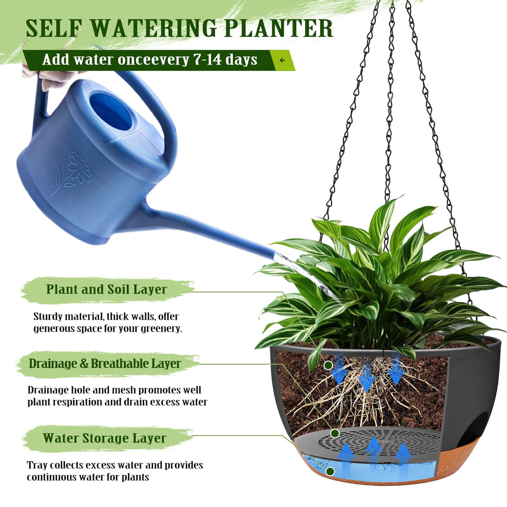 Lucieblessdesign metal hook holding planter on porch for durable outdoor display