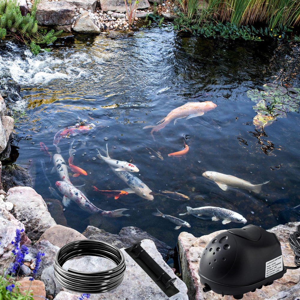 Luckerain aeration accessories laid out for quick straightforward installation