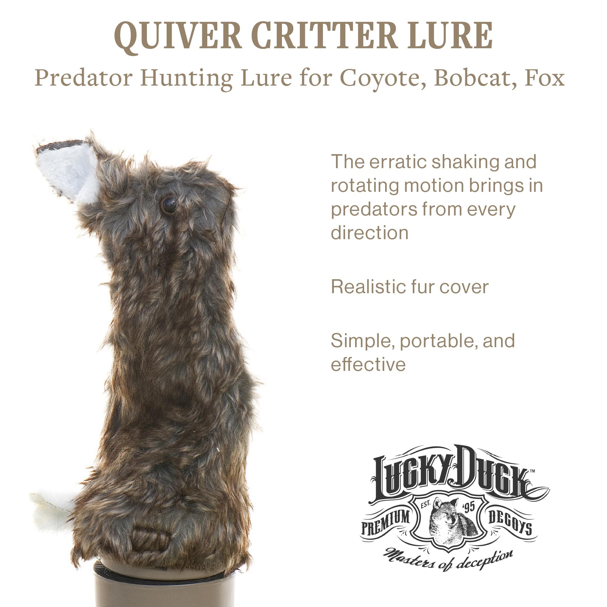 Lucky Duck close-up of Quiver Critter texture and pivot detail for durable performance