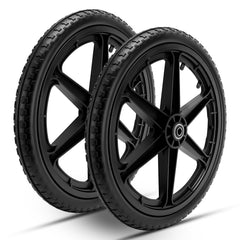 Lucky Seven 20" wheel front view showing full tread and ready-to-install benefits