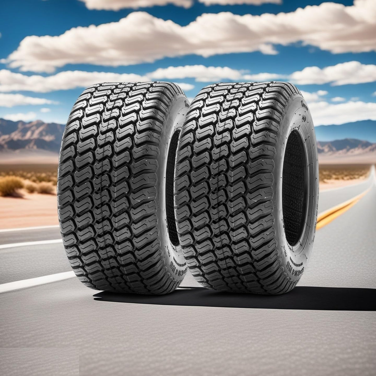 Lucky Seven front profile view showing tire fitment and rim compatibility for quick selection