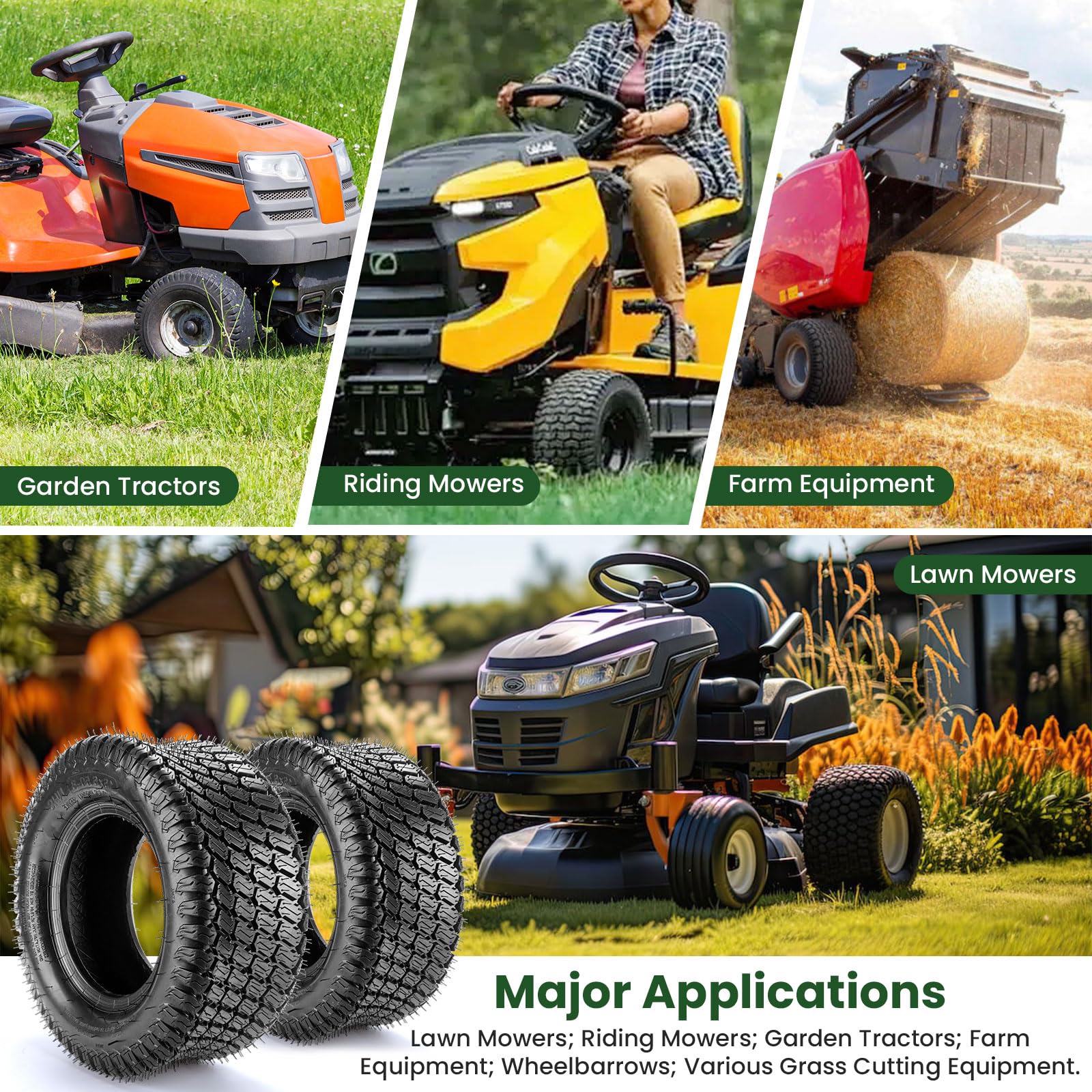 Lucky Seven packaged tires with label visible for easy product identification and specs
