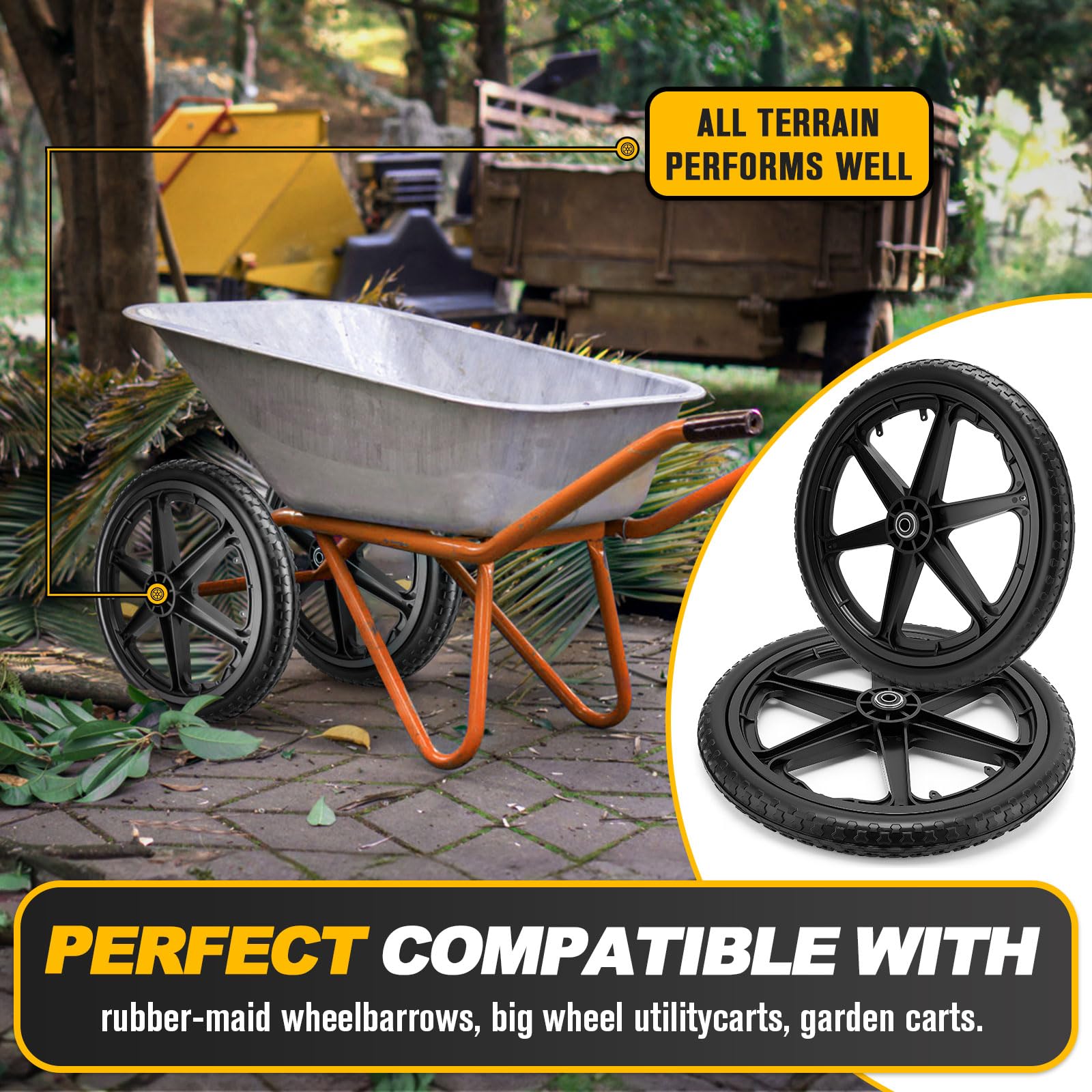 Lucky Seven wheel next to ruler for 20-inch size and easy fit confirmation