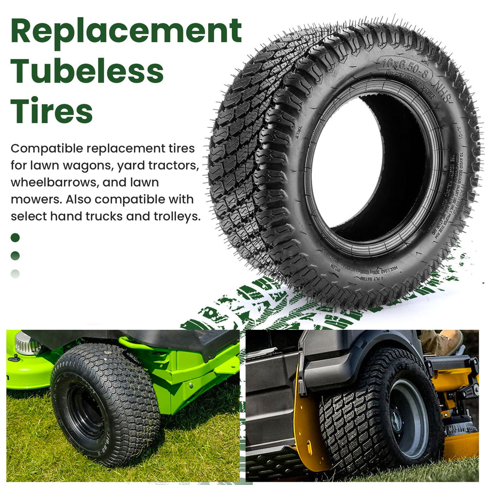 Lucky Seven close-up of turf-s tread offering gentle lawn protection with reliable grip