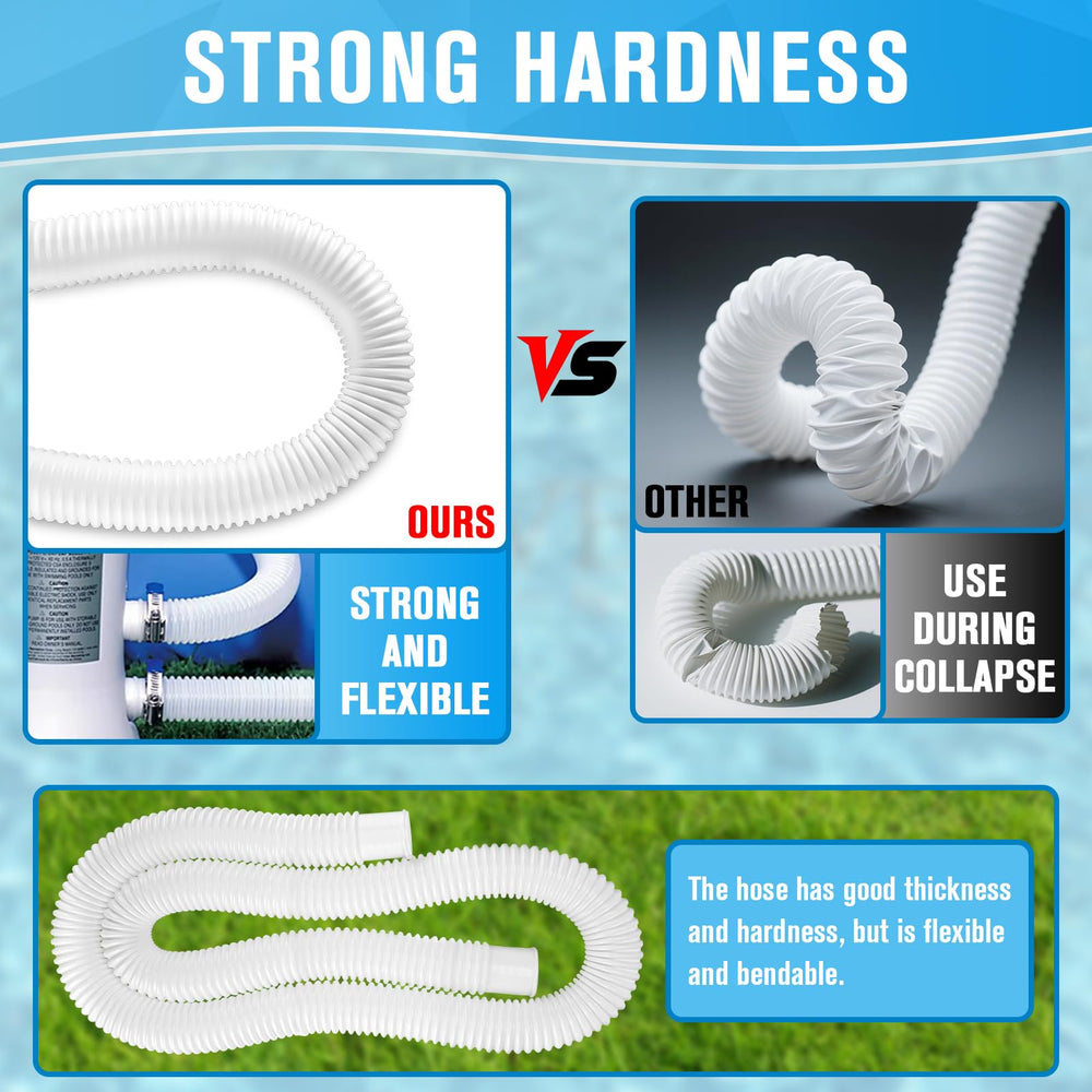 LuckySlycyc hose bending around filter showing kink-free flexibility