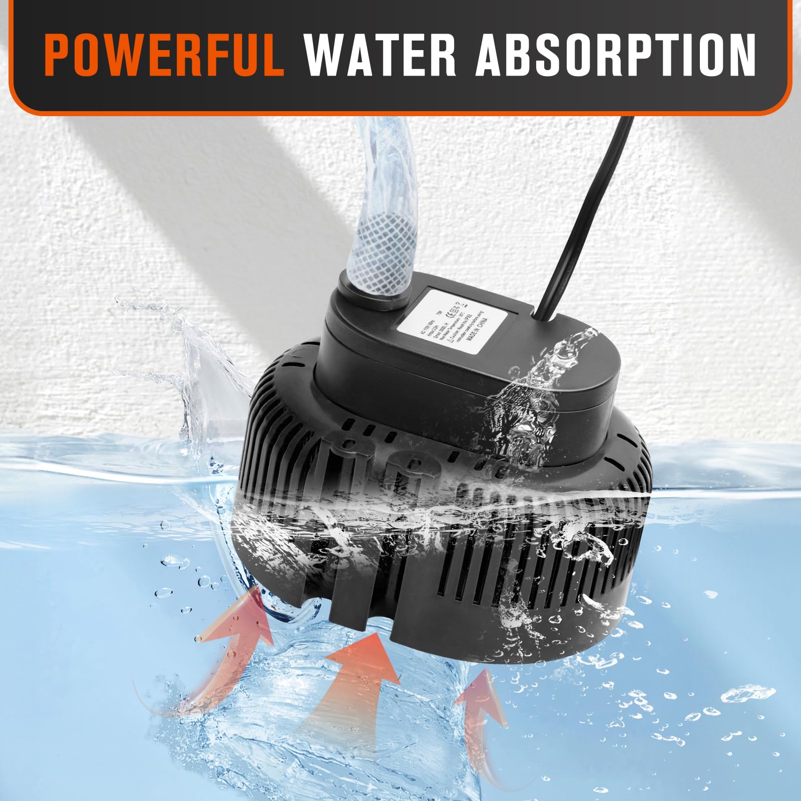 LuckySlycyc in use on pool cover clearing water quickly and safely