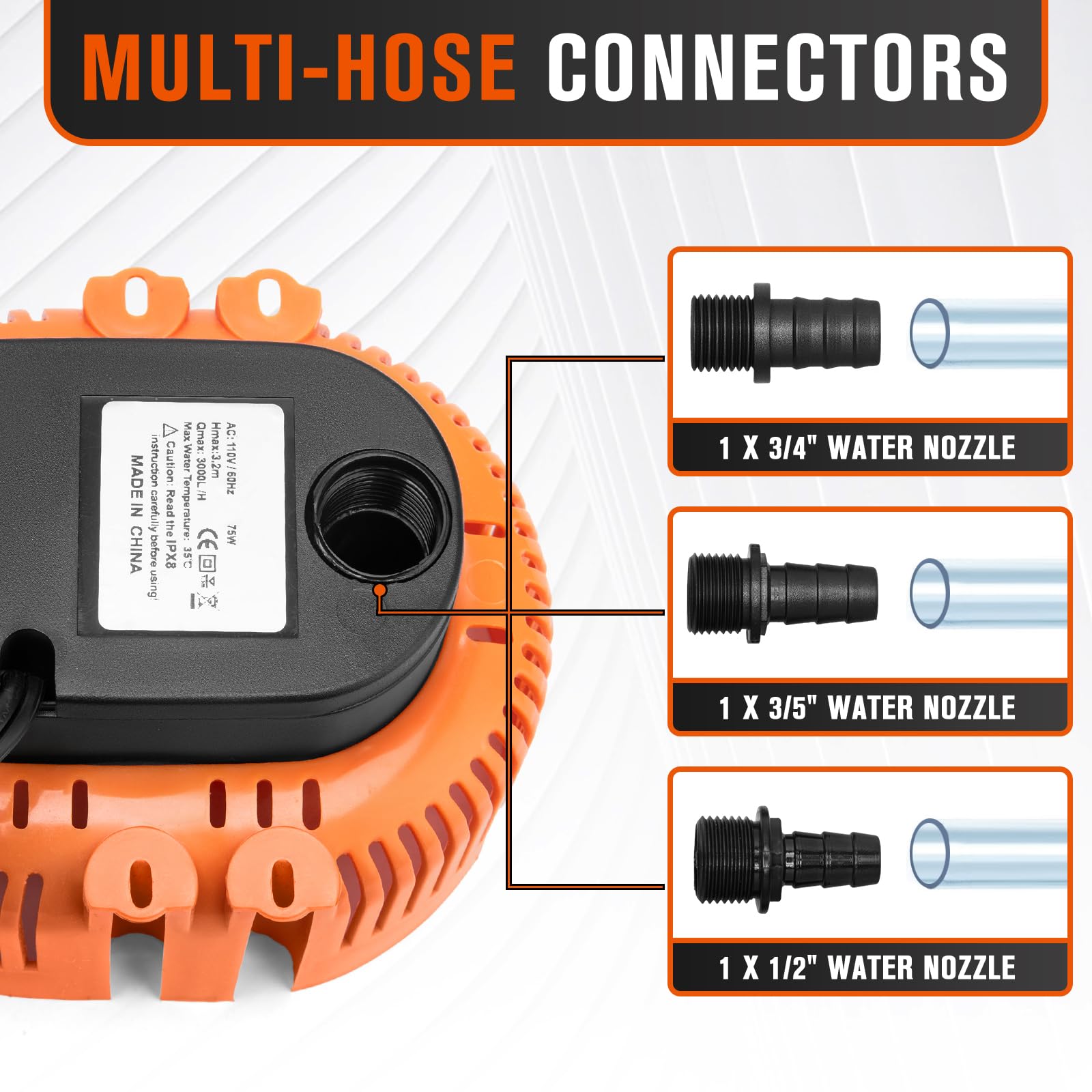 LuckySlycyc label and spec plate showing model details and safe operation benefit
