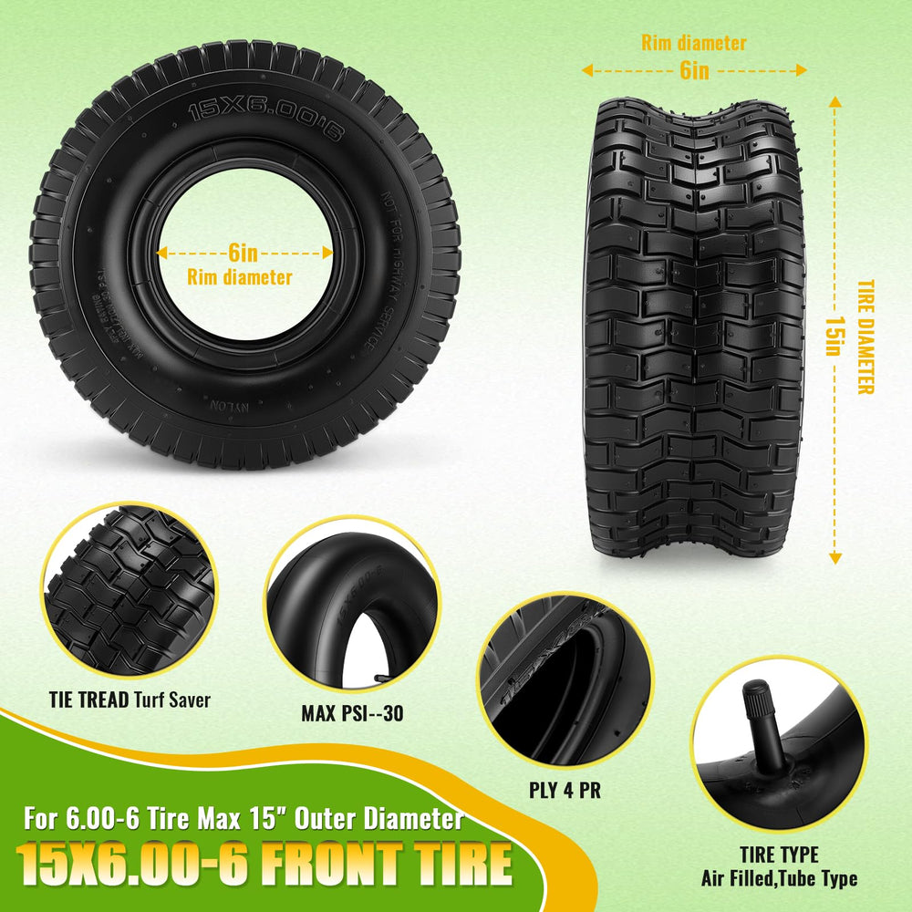 LuckySlycyc close-up of turf-friendly tread texture providing superior grip and low turf damage