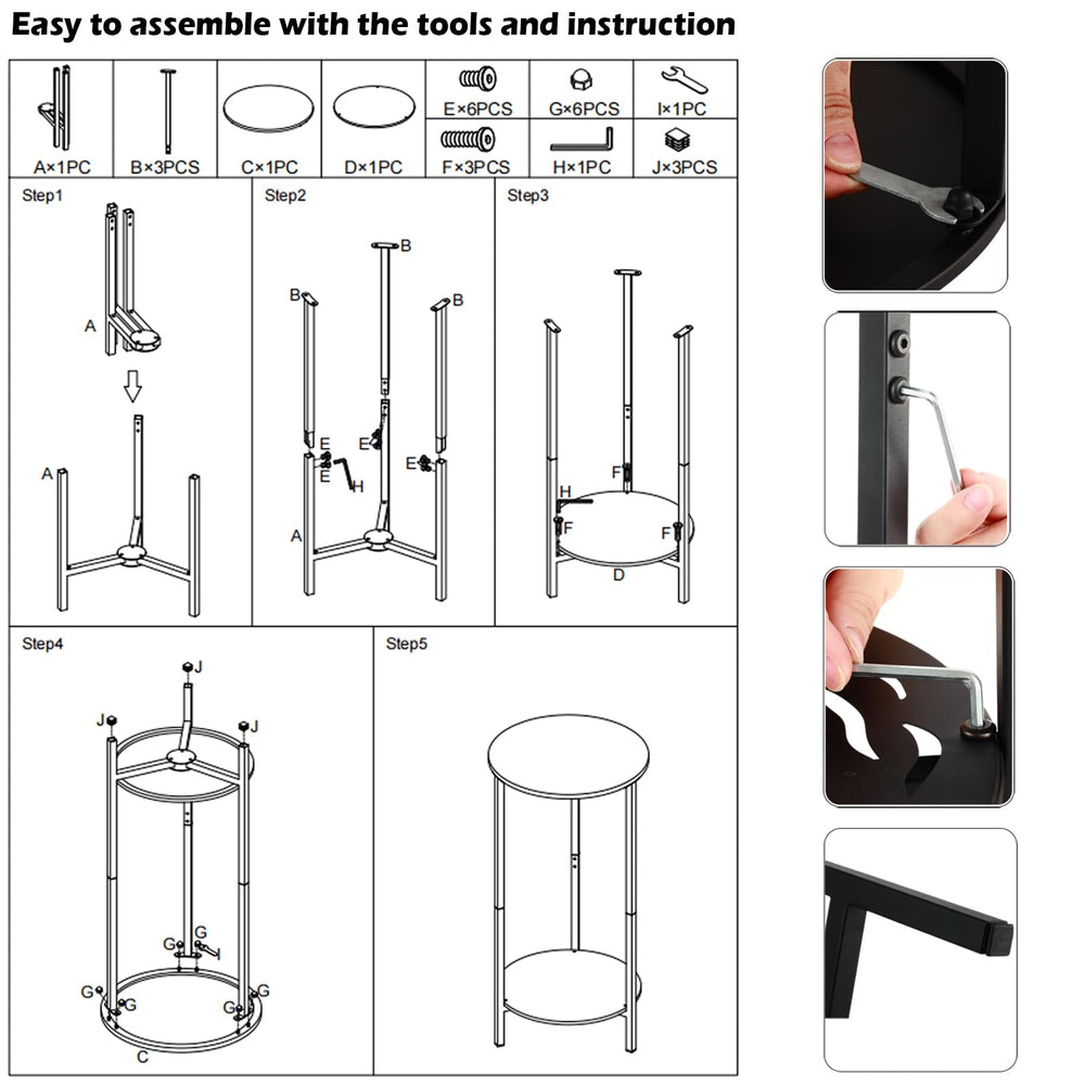 lucpur assembly parts and tools for quick, easy setup
