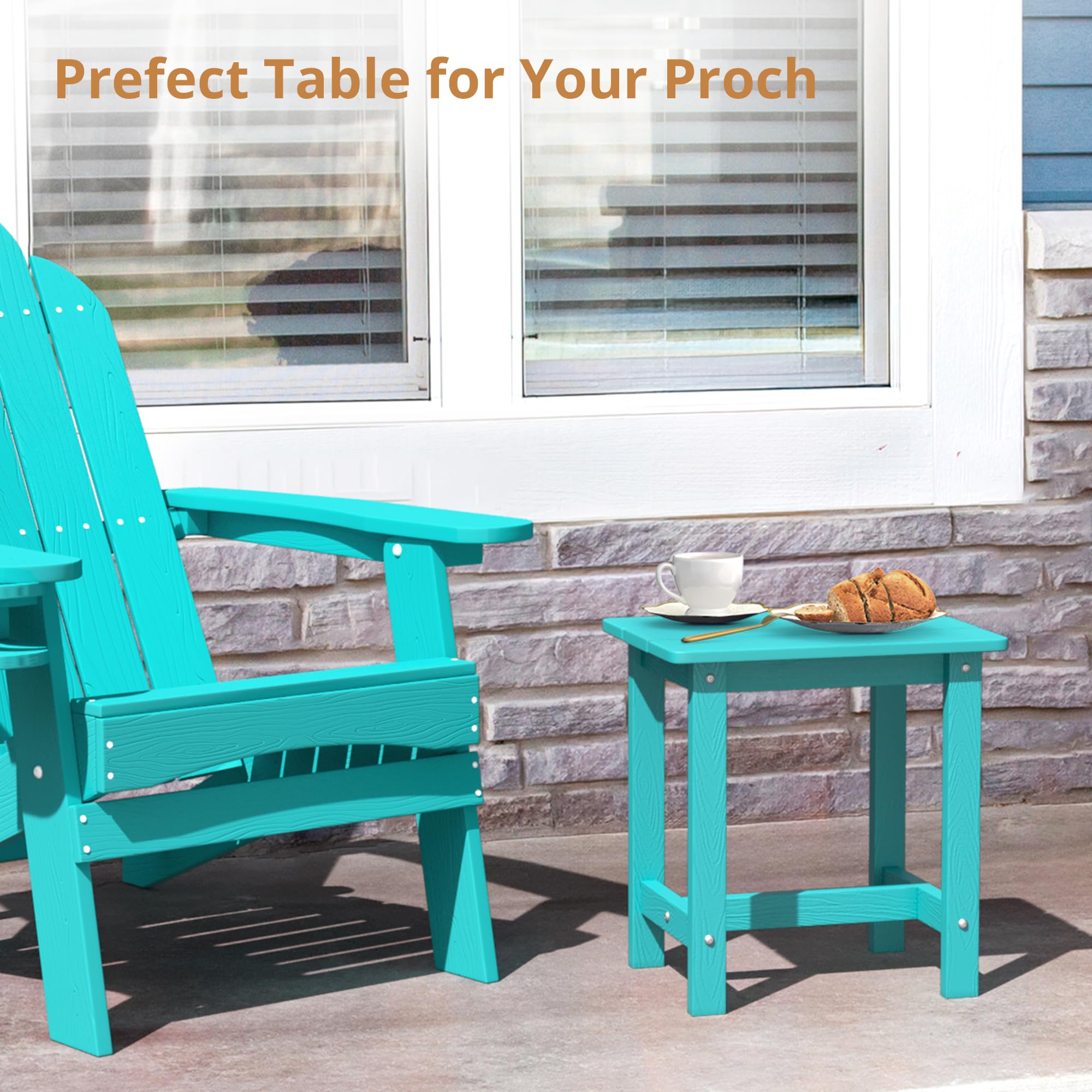 LUE BONA tabletop with drinks showing sturdy surface and spill-resistance for outdoors