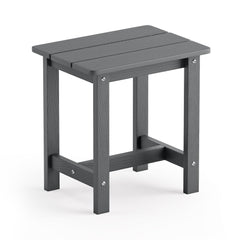 LUE BONA front view of dark gray side table showing stable design and curb appeal