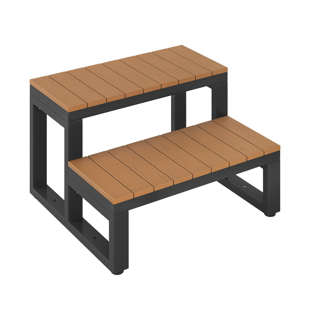 LUE BONA lifestyle image on porch showing attractive low-maintenance benefit