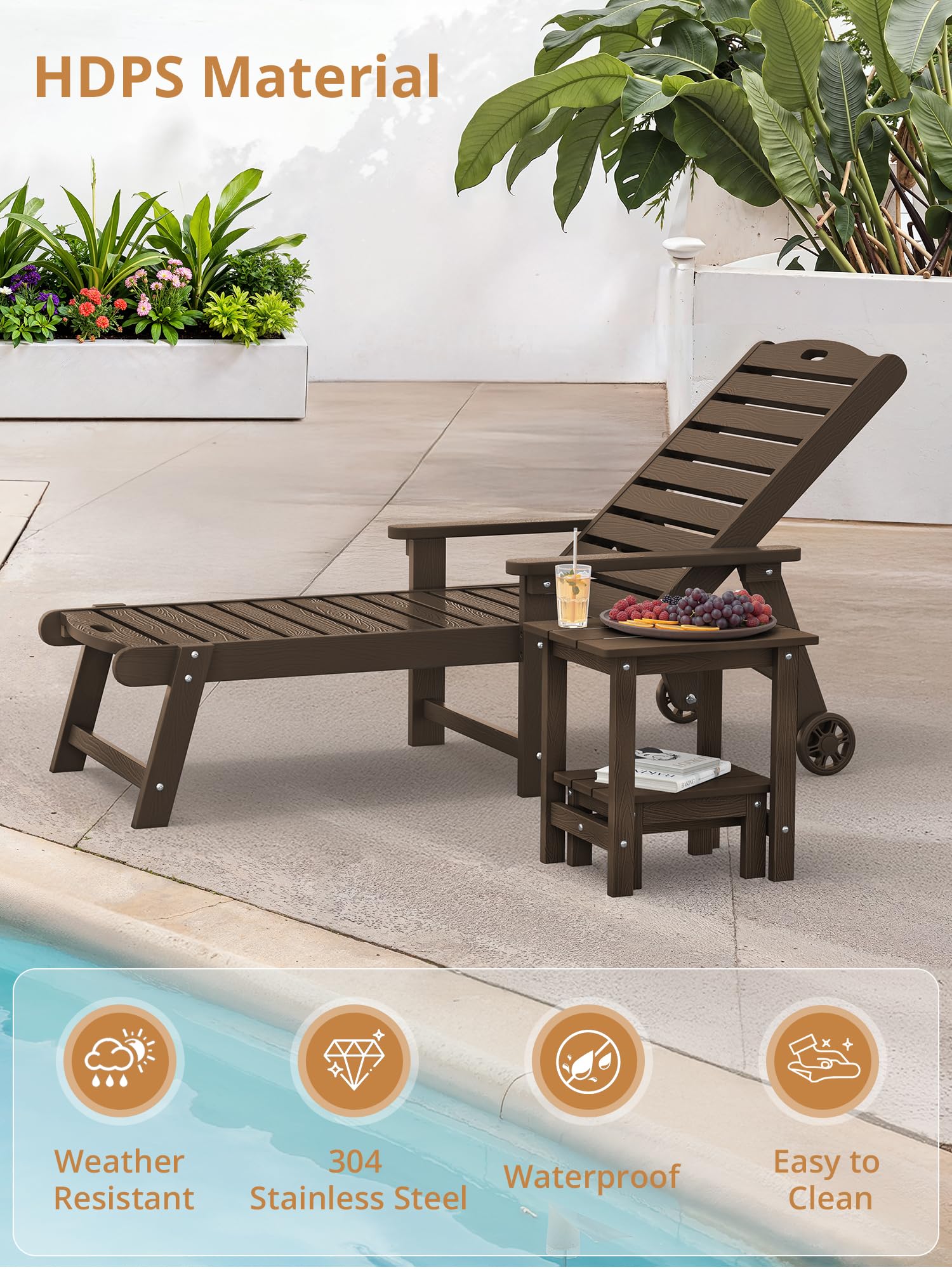 LUE BONA separated footstool and side table offering seating and surface