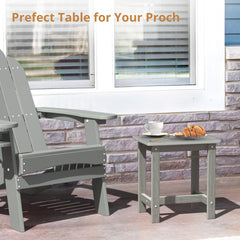 LUE BONA table in use with drinks showing convenient reach and stability