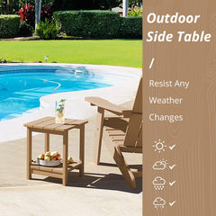 LUE BONA close-up of clapboard tabletop highlights water-shedding benefit