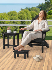 LUE BONA nested side table and footstool saving space on patio or balcony
