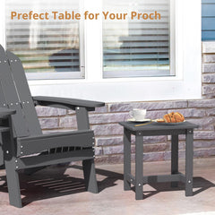 LUE BONA top surface with drink showing spill-resistant flat tabletop