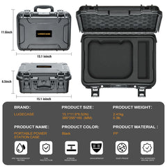 LUGECASE custom foam insert detail showing stable Explorer 300 hold