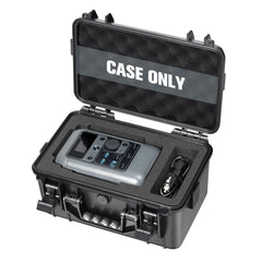 LUGECASE front view showing protective hard shell and easy carry benefit