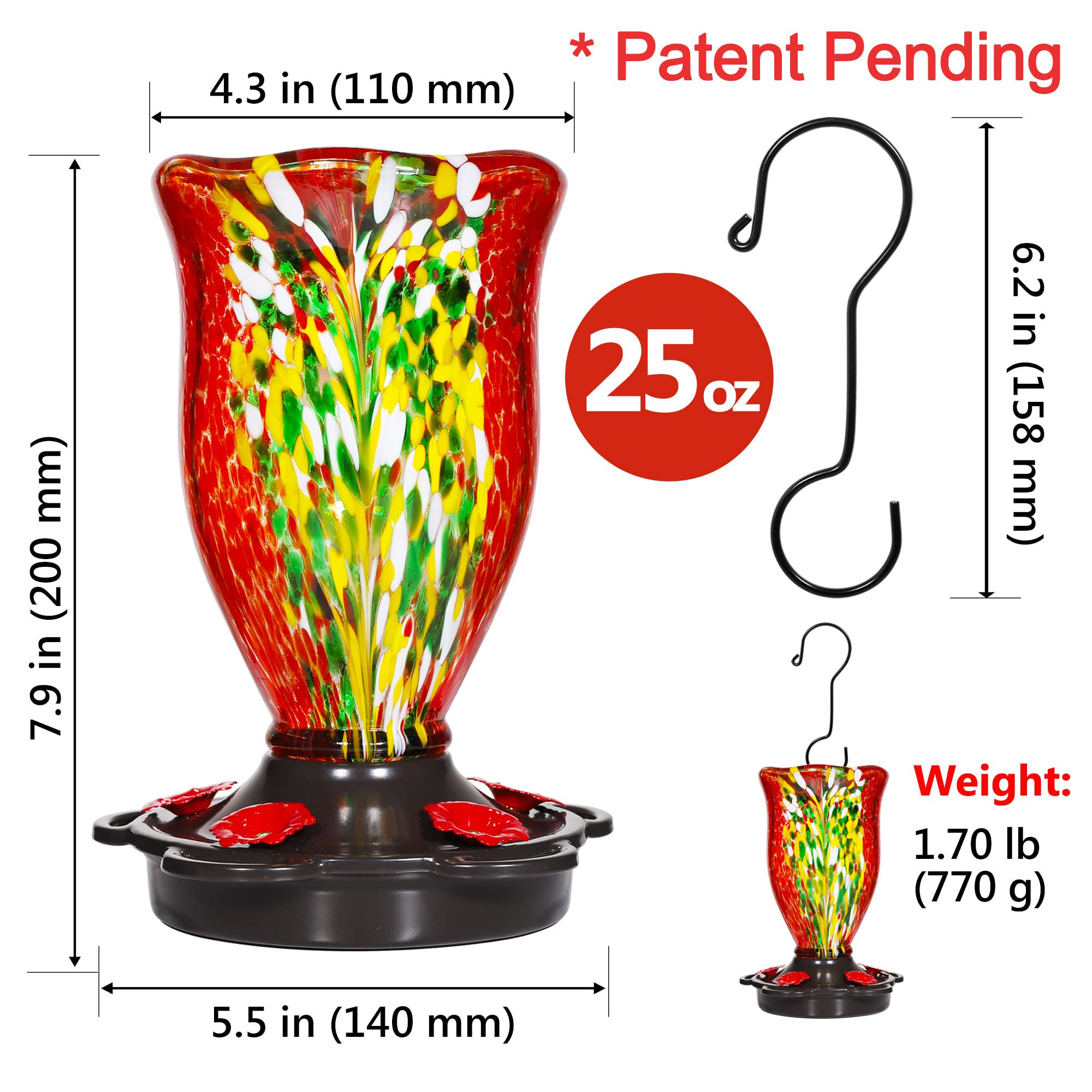 LUJII feeder used as vase on patio demonstrating decorative multipurpose use