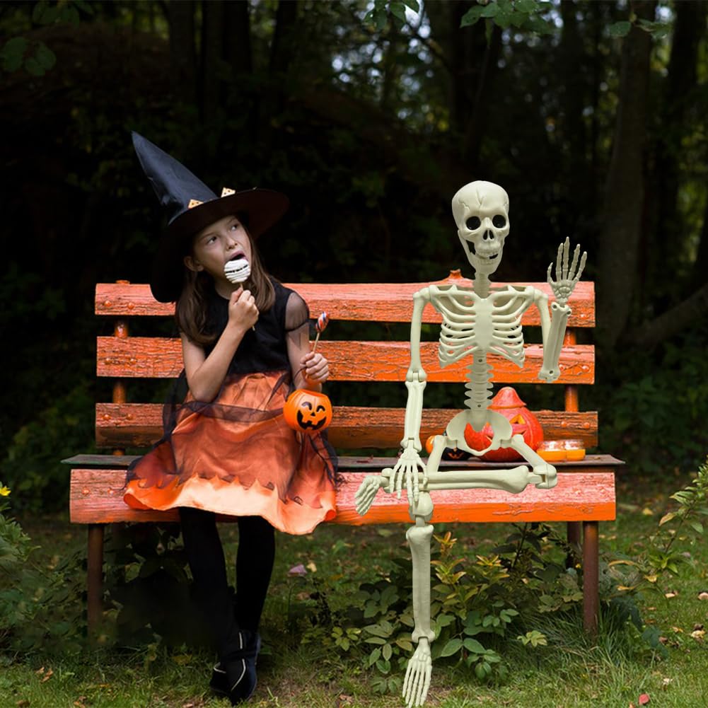 LUKBERA skeleton wearing hat and props for customizable themed looks