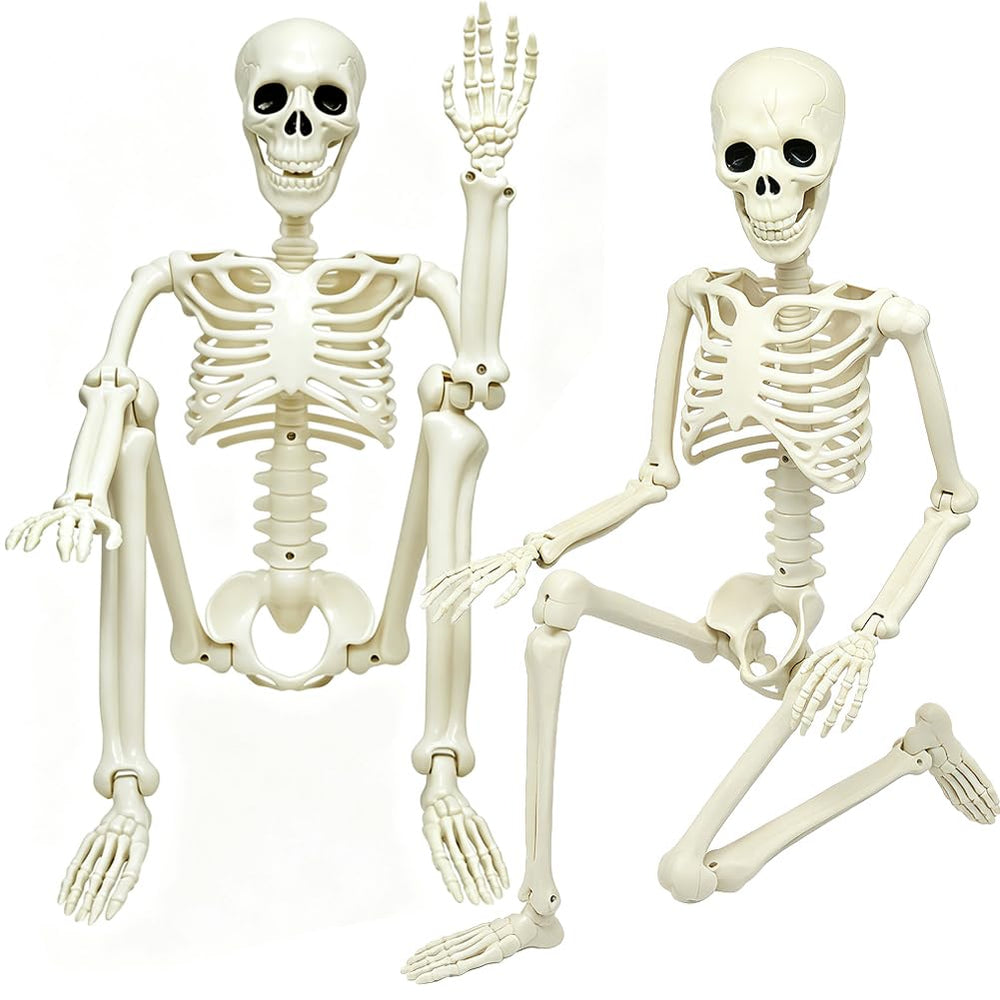 LUKBERA two skeletons front view showing realistic full-size bones and impact