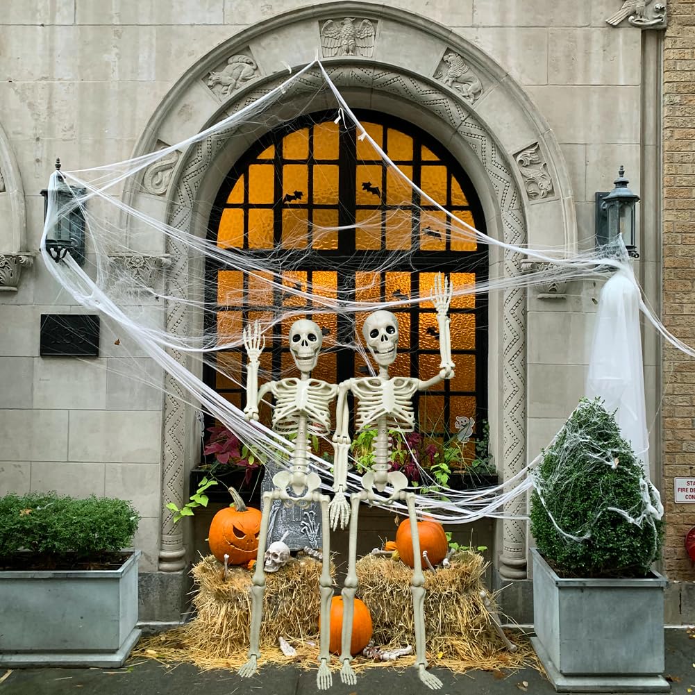 LUKBERA hanging skeleton in porch setup enabling easy suspension display