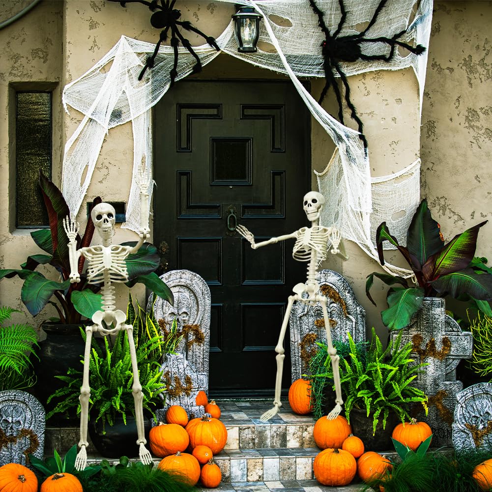 LUKBERA skeleton seated on table as party prop for instant atmosphere