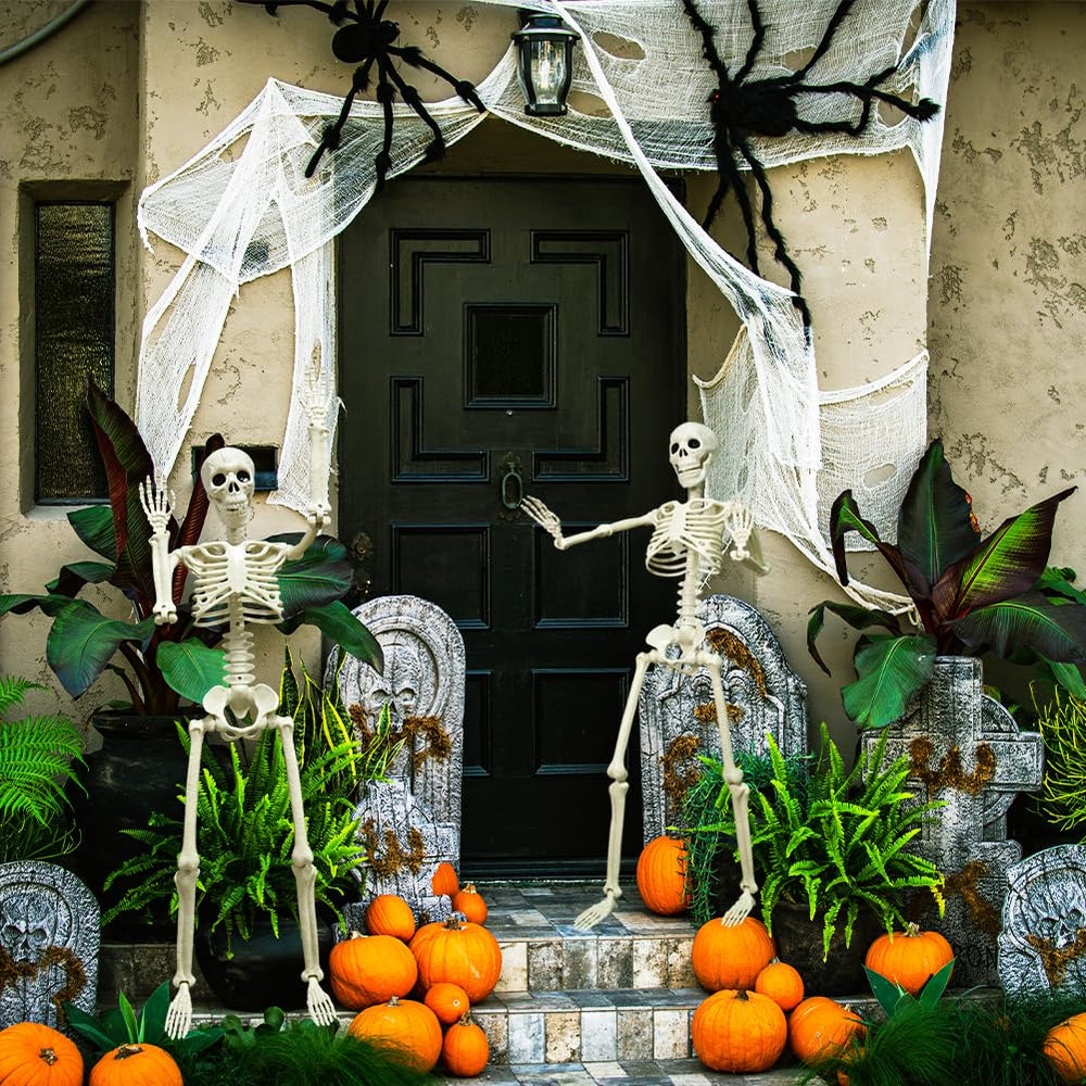 LUKBERA skeleton seated on table as party prop for instant atmosphere