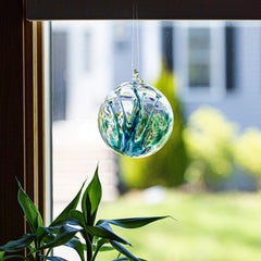 Luke Adams close-up of glass texture revealing hand-blown swirl and artisan detail