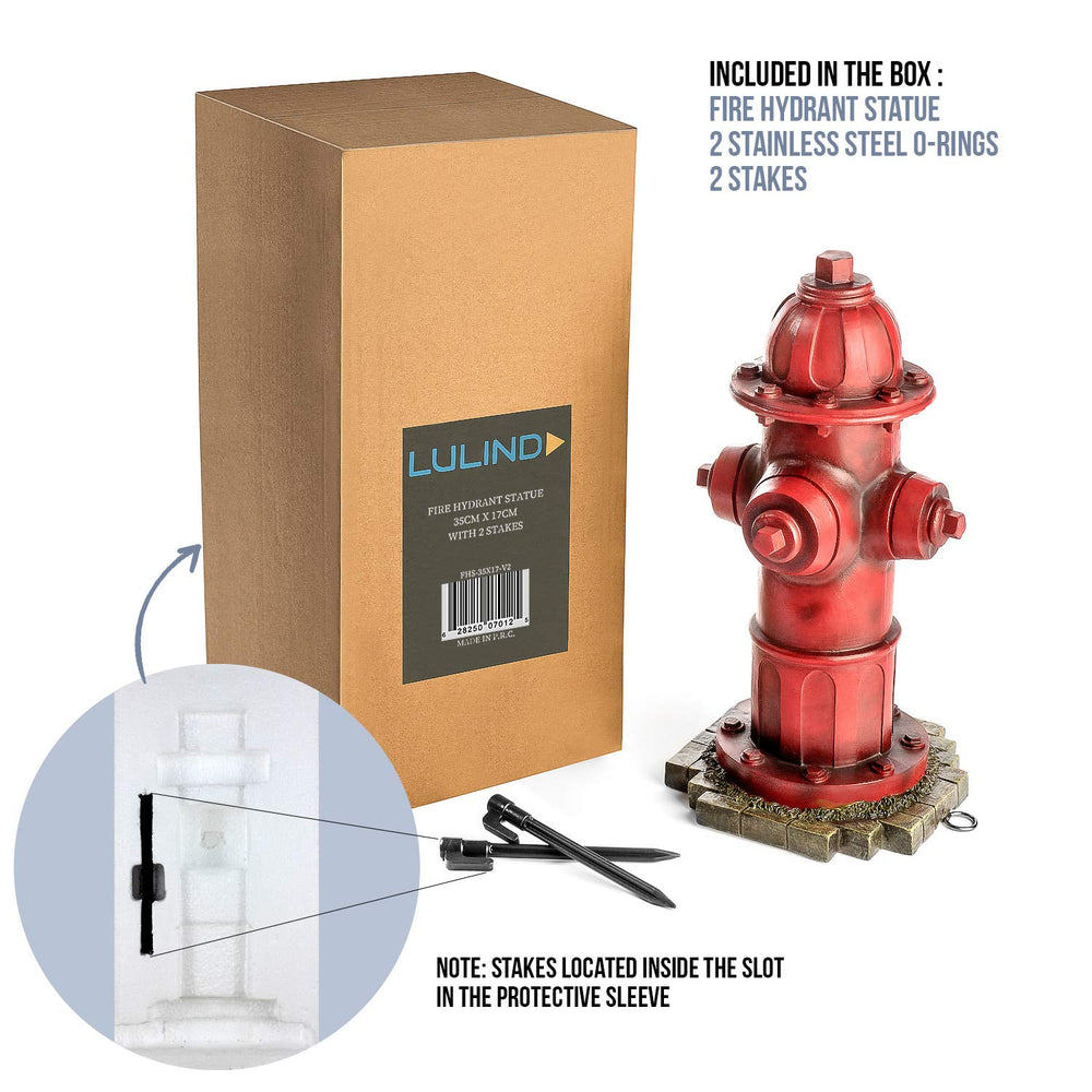 LULIND hydrant on patio showing compact placement for apartment or balcony