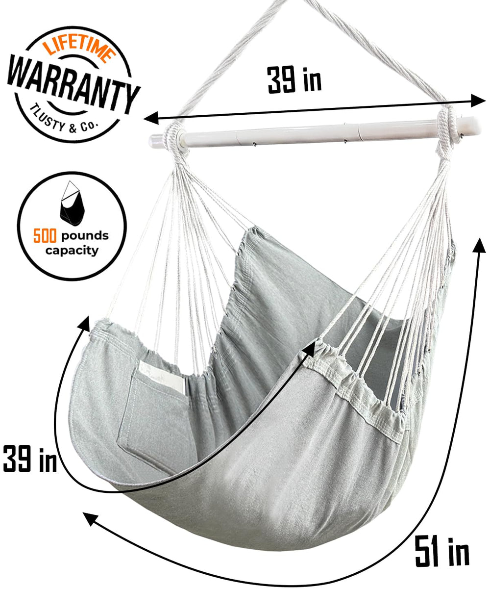 Lulladle fabric texture and side pocket close-up for convenient storage while lounging