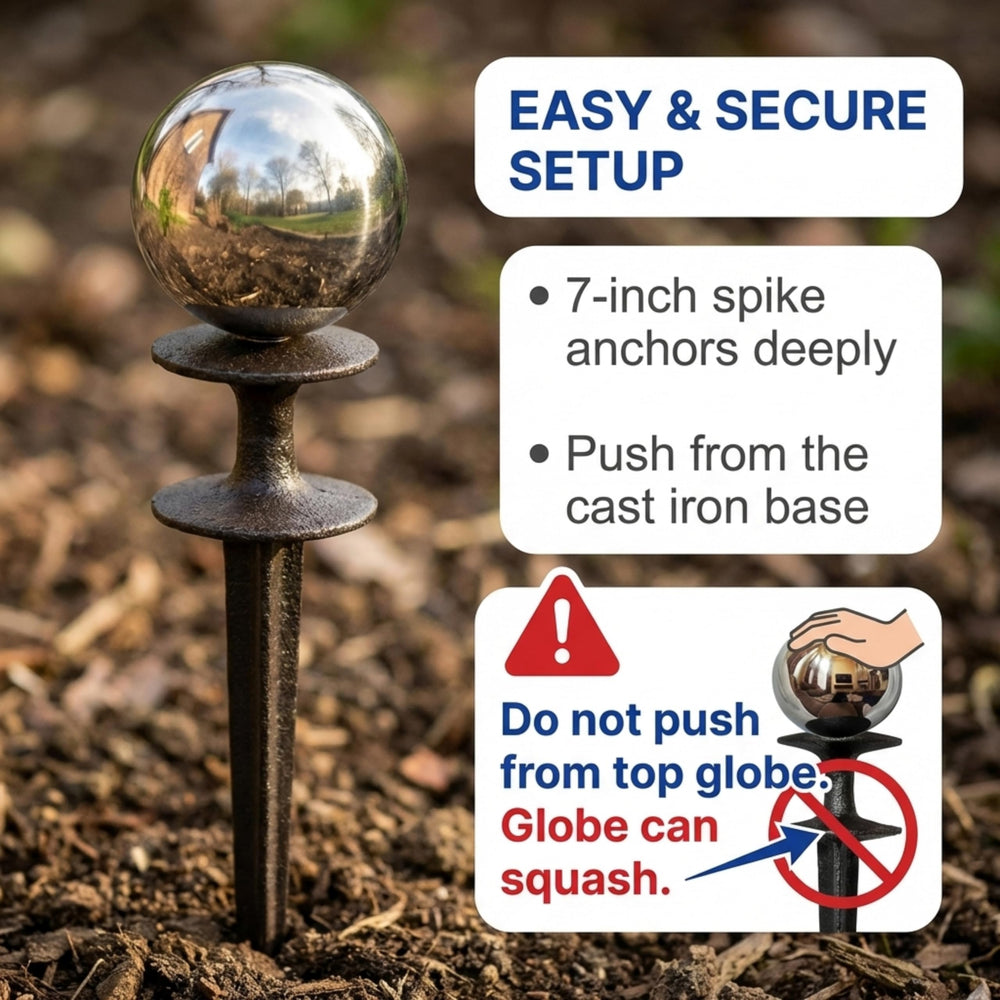 Lulu Decor paired guides at pathway edge, creates balanced garden protection