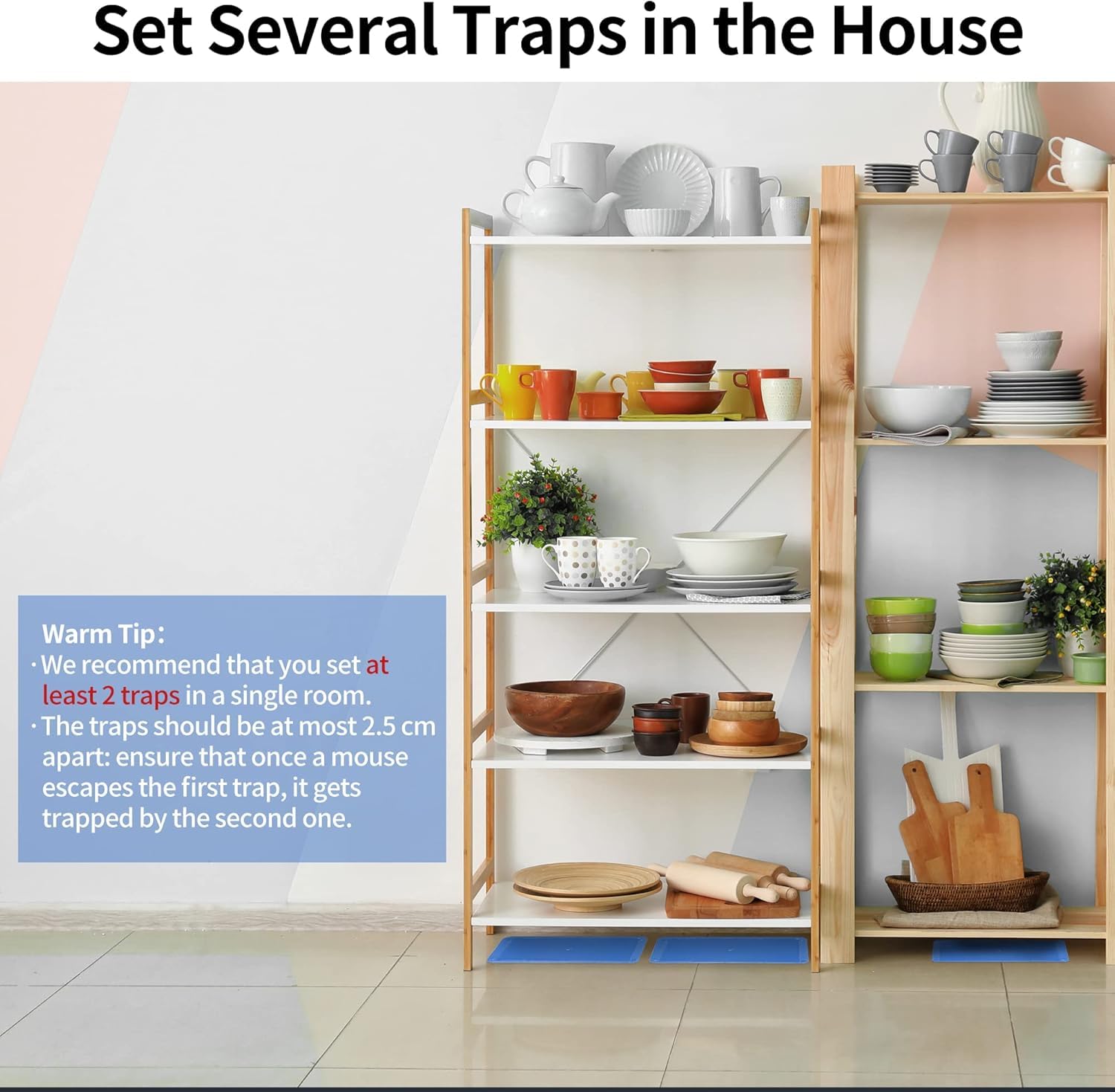 LULUCATCH trampa situada detrás de electrodoméstico, uso discreto en cocina