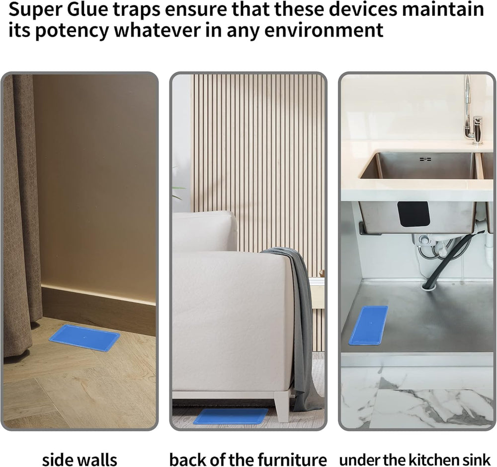 LULUCATCH trap positioned under appliance illustrating hidden placement