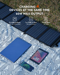 lumopal opened three-panel layout capturing maximum sun exposure