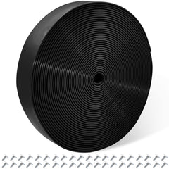 Lumpro black strap roll front view showing neat packaging and ready-to-use material