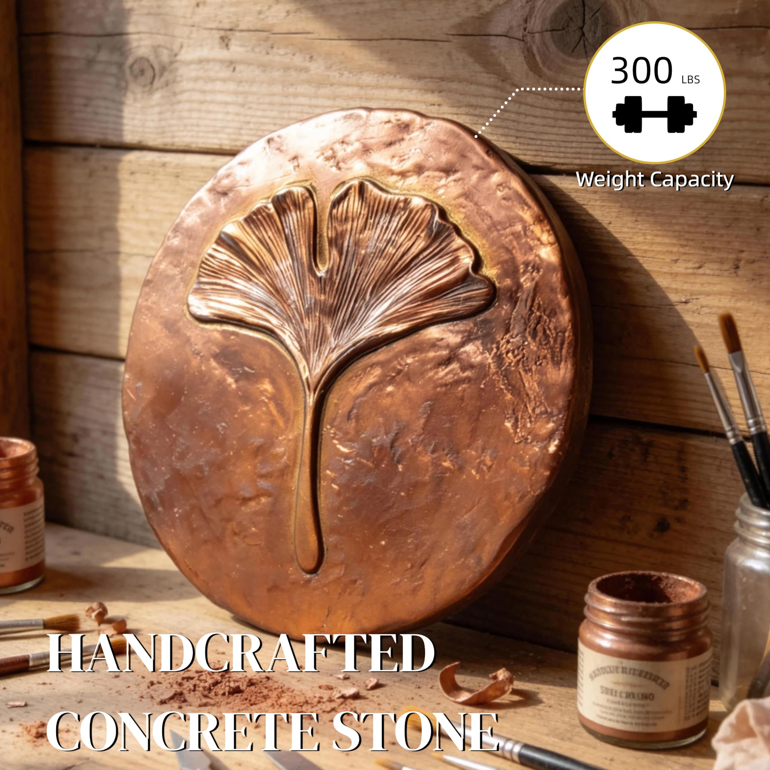 Lune cle in garden pathway demonstrating placement and charm