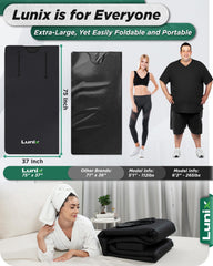 Lunix LX17 included head pillow and detox wrap displayed for enhanced comfort