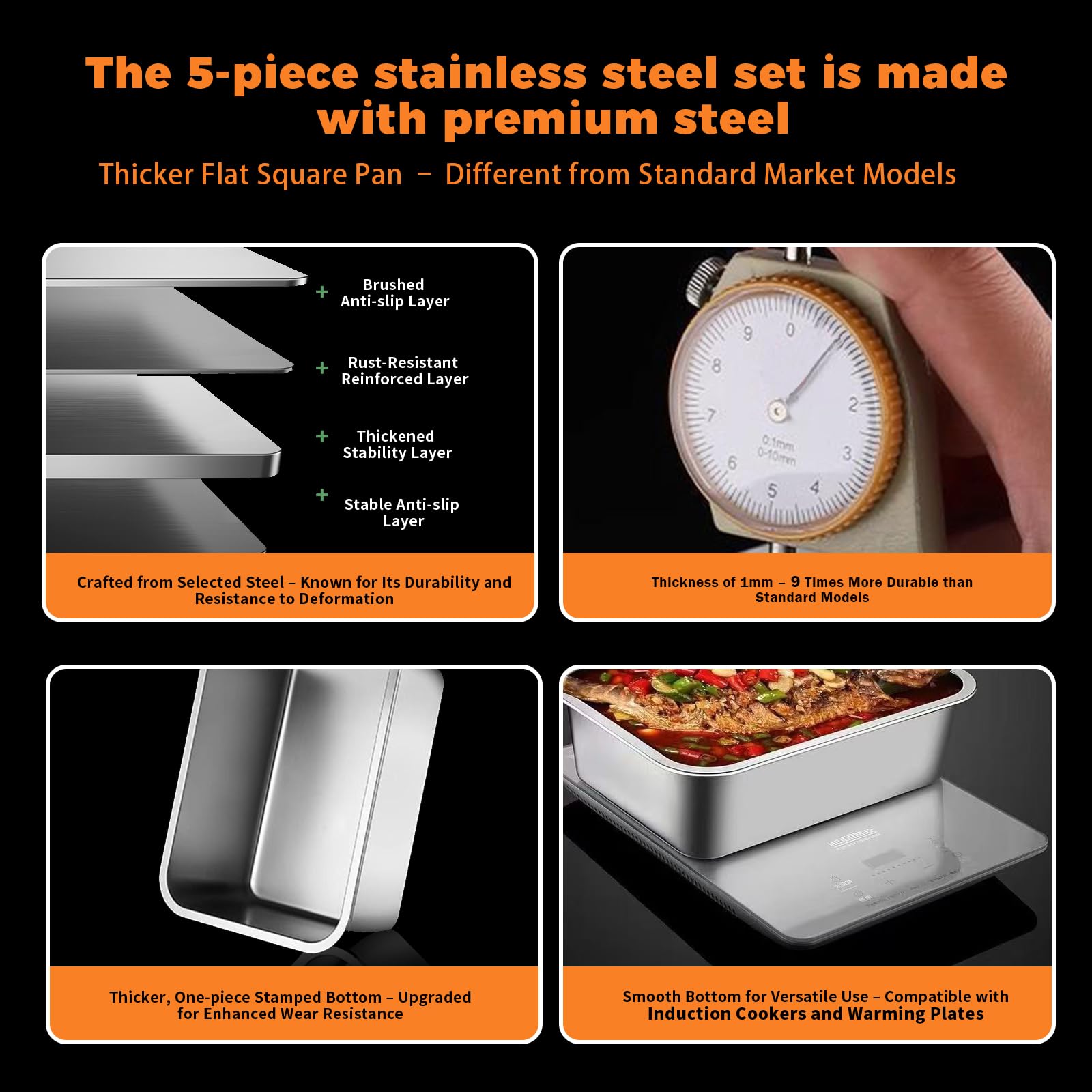 LUO TUO TOOL stainless cooling rack draining juices into tray for cleaner, crisper grilling