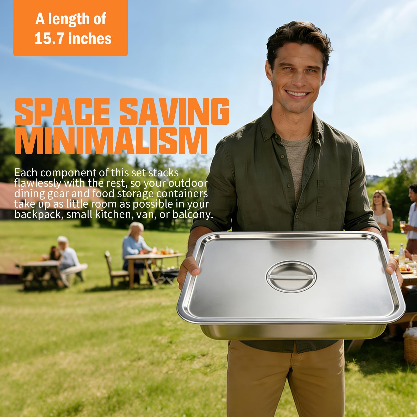 LUO TUO TOOL tight-fitting lid on deep tray locking in marinade and preventing spills