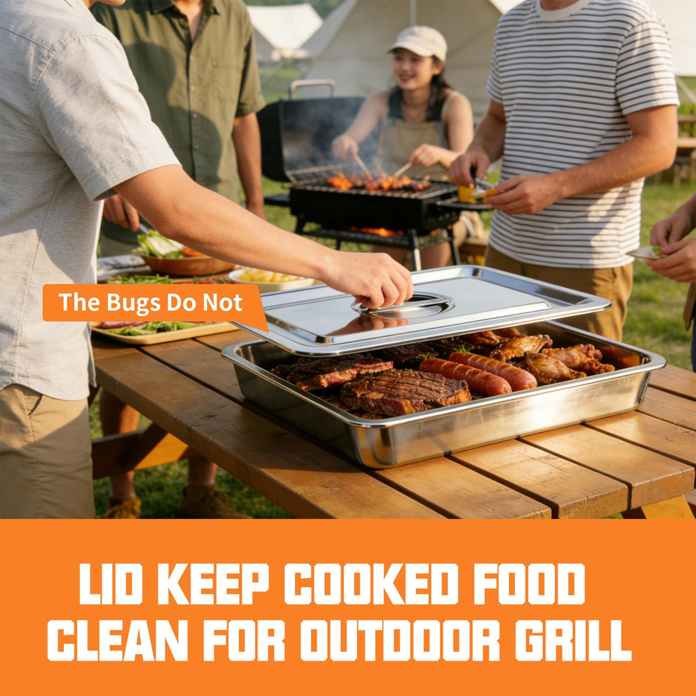 LUO TUO TOOL backyard BBQ scene with set in use illustrating portability and outdoor practicality