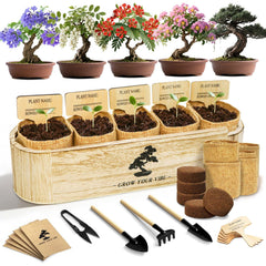 LUOJIBIE wooden box packaging showing complete kit and neat storage benefit
