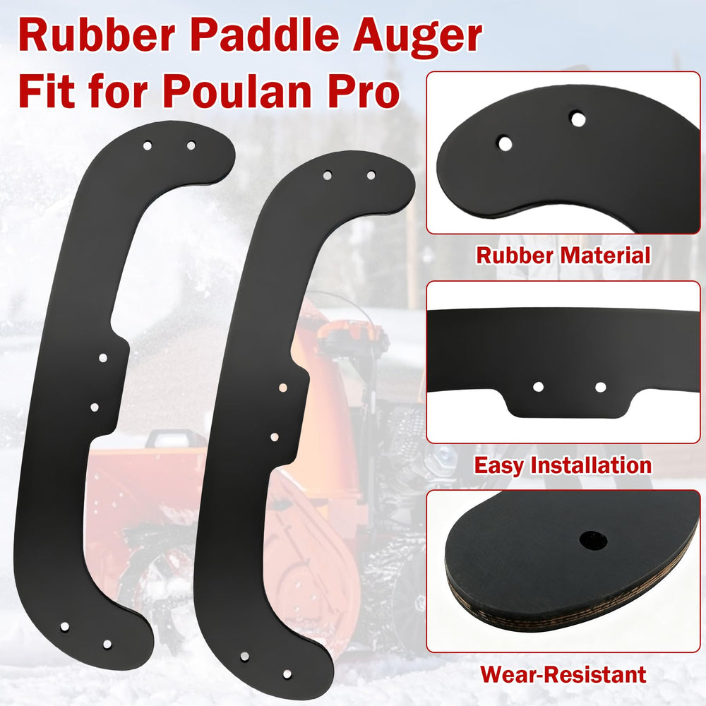 Luojiedejinbiao installed on auger showing easy replacement and restored snow clearing