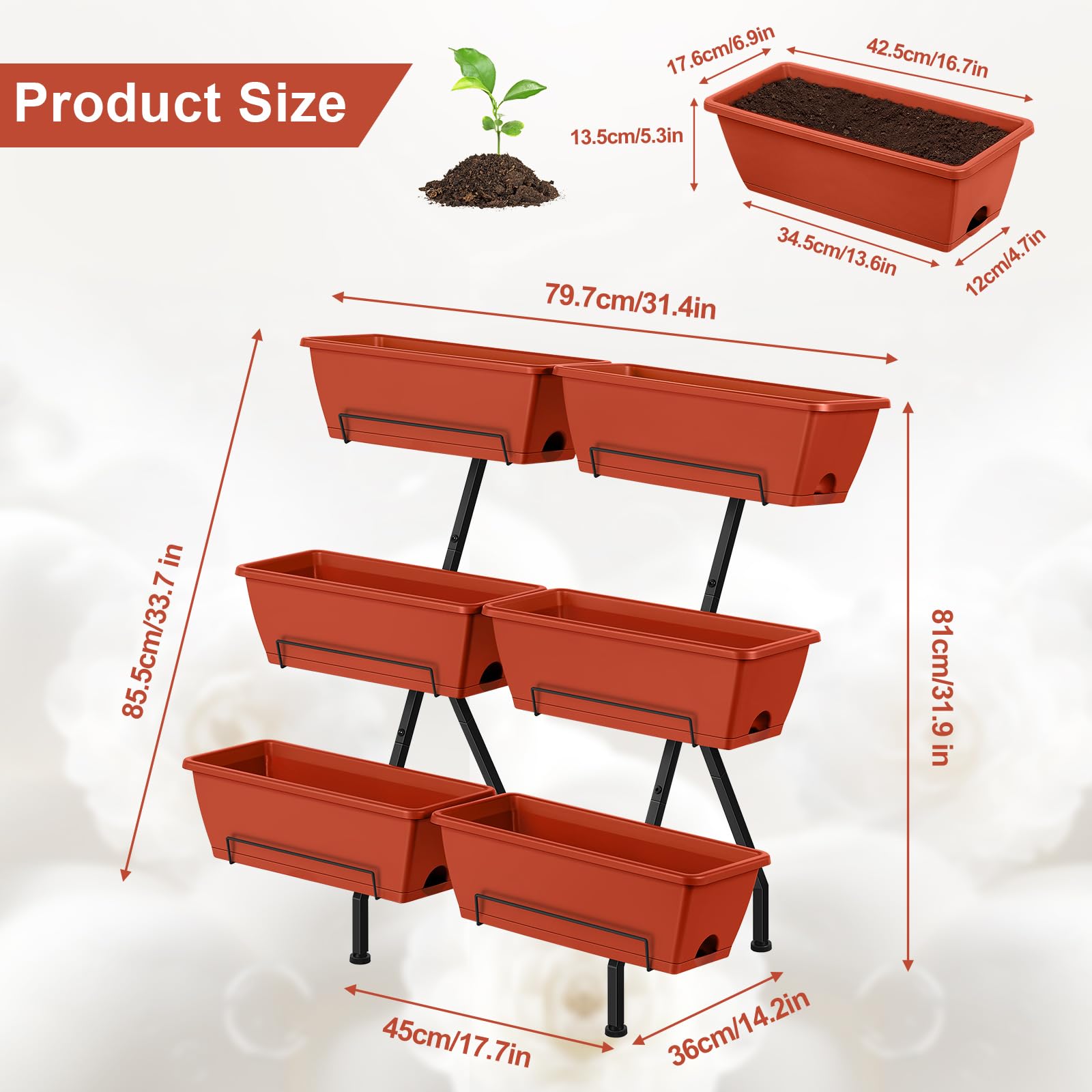Luplom triangular metal frame close-up showing reinforced stability advantage